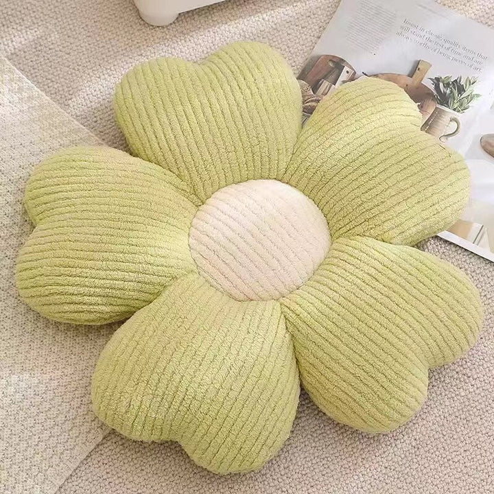 Lisslune | Fluffy Clover Flowers Pillow