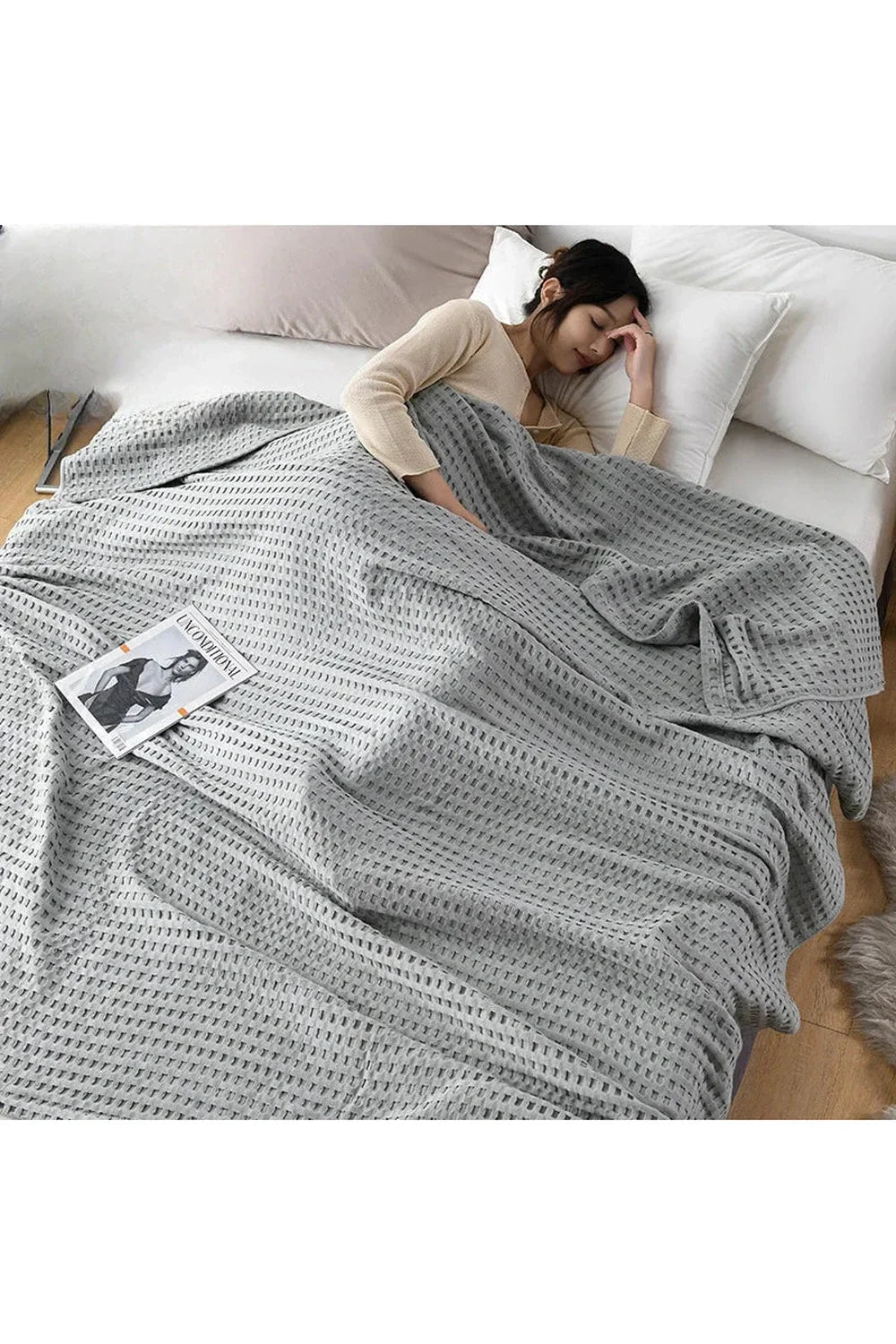 Lisslune | Waffle knit blanket