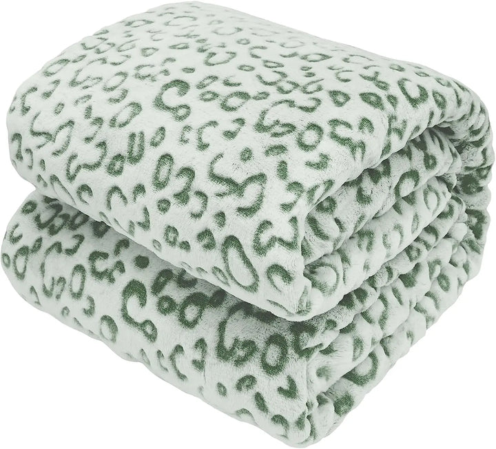 Lisslune | Leopard pattern fleece blanket