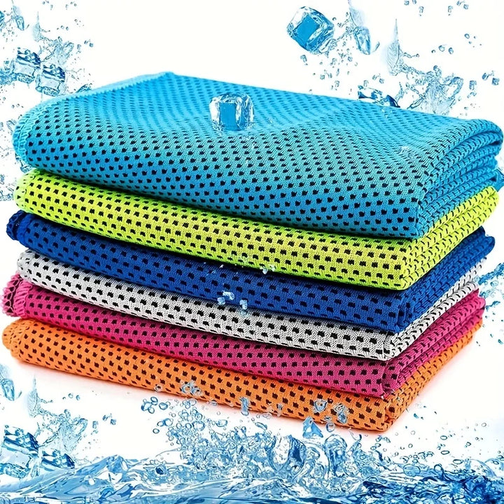 Rynx | 1 piece quick-drying sports towel with storage box and cooling ice blanket for outdoor fitness and camping