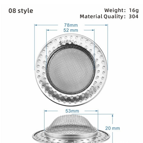 Lisslune | Stainless Steel Sink Drain Catch All Strainer
