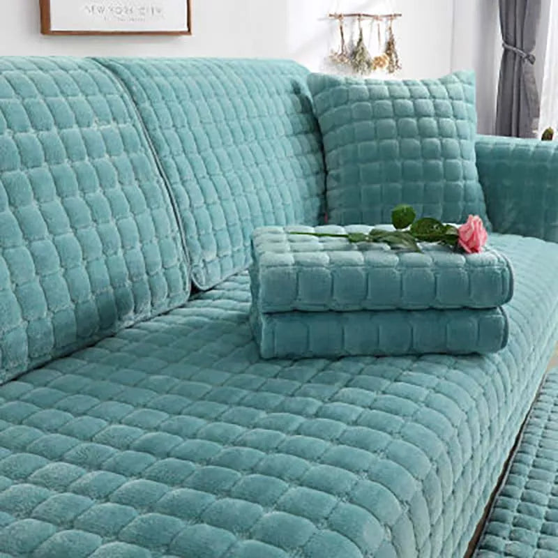 Lisslune | Cozy Soft Thick Plush Non-Slip Sofa Cover