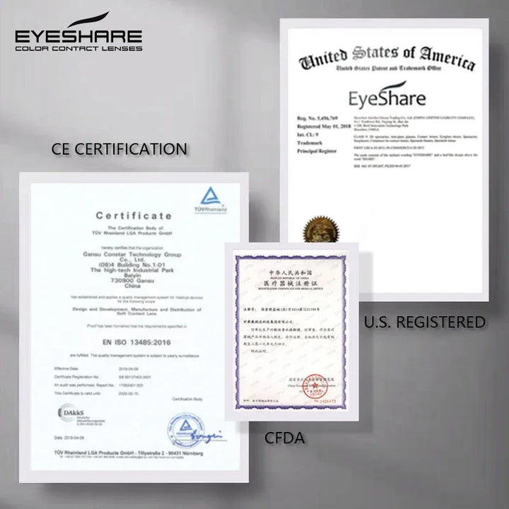 Rynx | 1 Pair Colored Lenses Ocean Colored Contact Lenses Beautiful Pupil Makeup Contact Lens Annual Use Cosmetic Beauty Eye Lenses