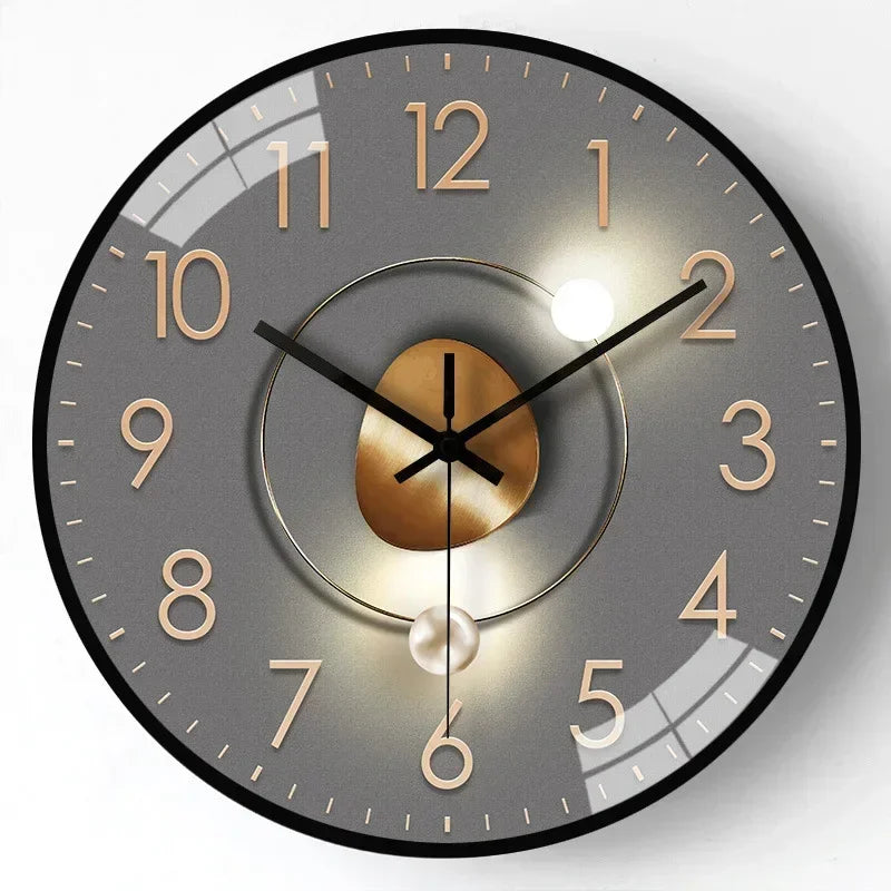 Lisslune | SilentTime - Digital Wall Clock in Classic Style - 8 Inch