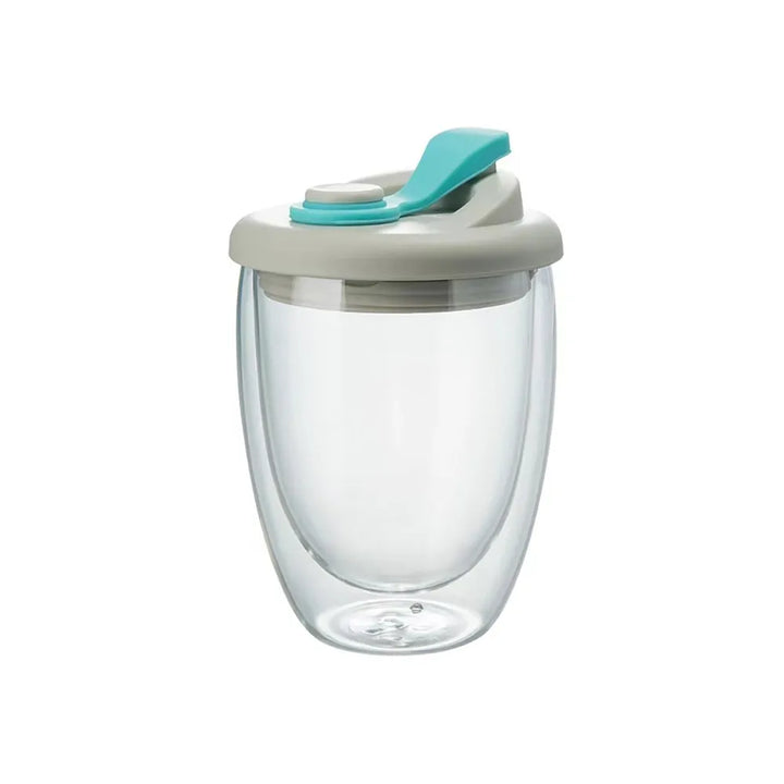 Skorter | Leak-Proof Double Wall Glass Transparent Mug