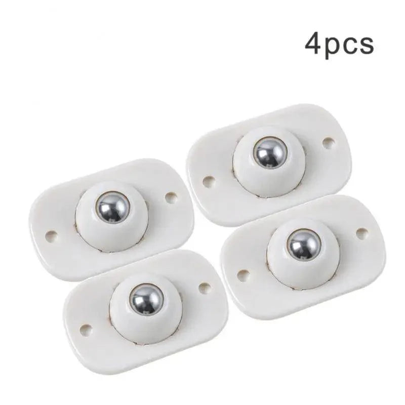Lisslune | Set of 4 Locking Casters 360° Swivel Wheels for Effortless Movement of Cans and Bins