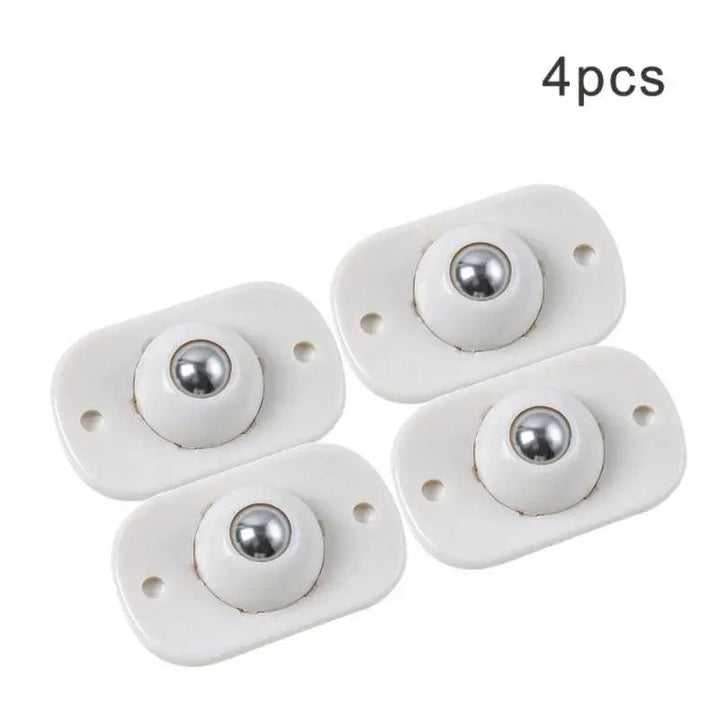 Lisslune | Set of 4 Locking Casters 360° Swivel Wheels for Effortless Movement of Cans and Bins
