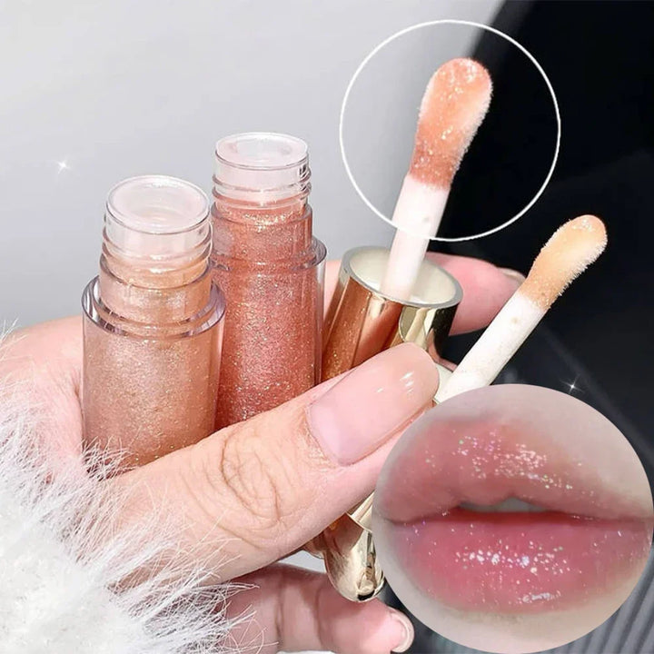 Rynx | Sparkling fine glitter lip balm moisturizing non-sticky cup lip lacquer long-lasting shimmer glossy liquid lipstick Korean makeup cosmetics