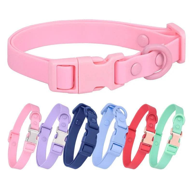 Lisslune | Customizable waterproof PVC dog collar with engraving options