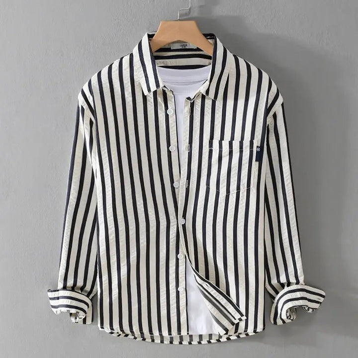 Lisslune | Stylish Striped Button-Down Shirt