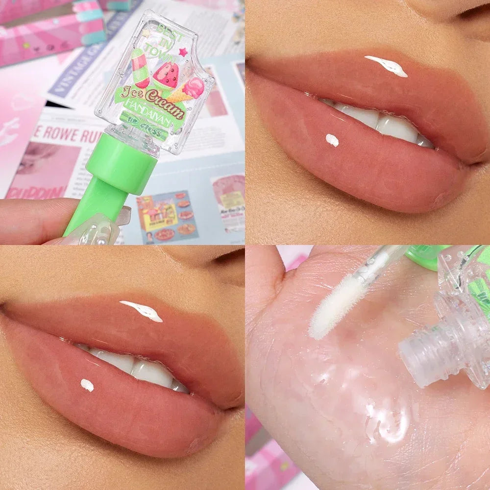 Rynx | Diamond Shiny Lip Gloss Waterproof Glitter Liquid Lipstick Long-lasting Shimmer Pearl Lip Lacquer Women Sexy Lip Tint Makeup