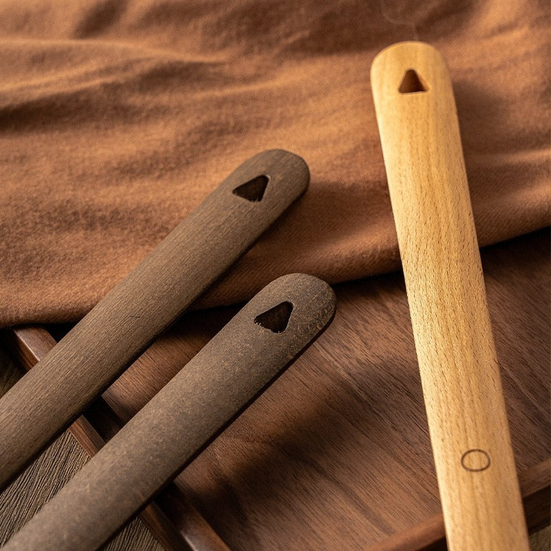 Lisslune | Wood long handle magnetic shoehorn