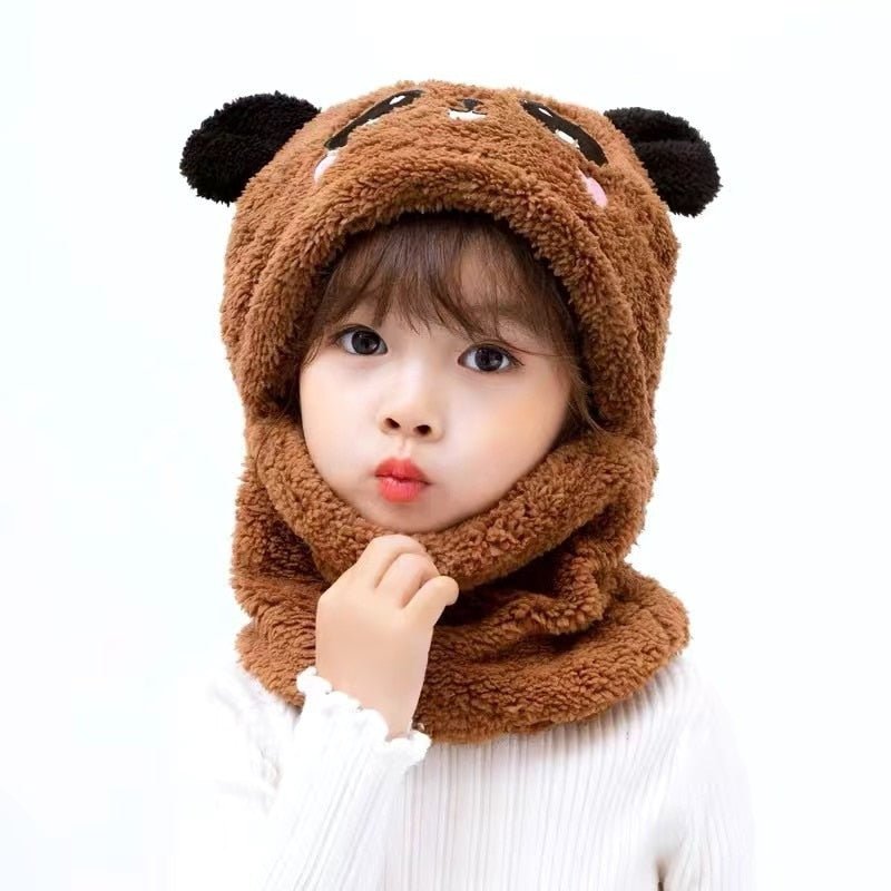 Lisslune | Bear children's hat with scarf and ears