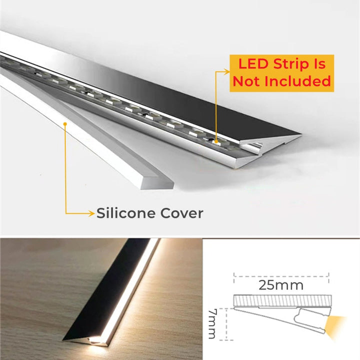 Lisslune | Invisible Surface Aluminum Thin Light Panel