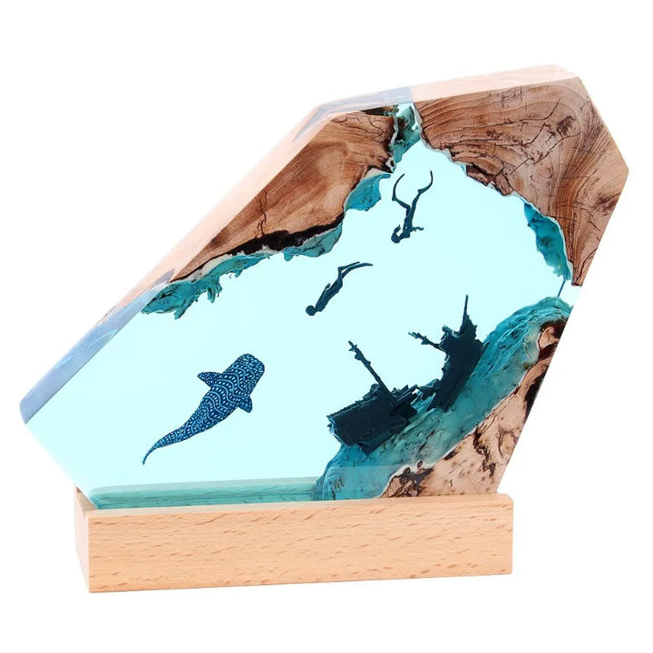 Lisslune | Deep Ocean Resin Decorative Night Lamp
