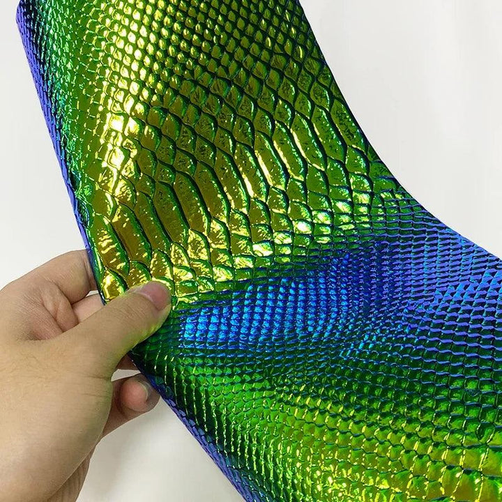 Lisslune | Iridescent Dragon Scale Leather for enchanting DIY creations