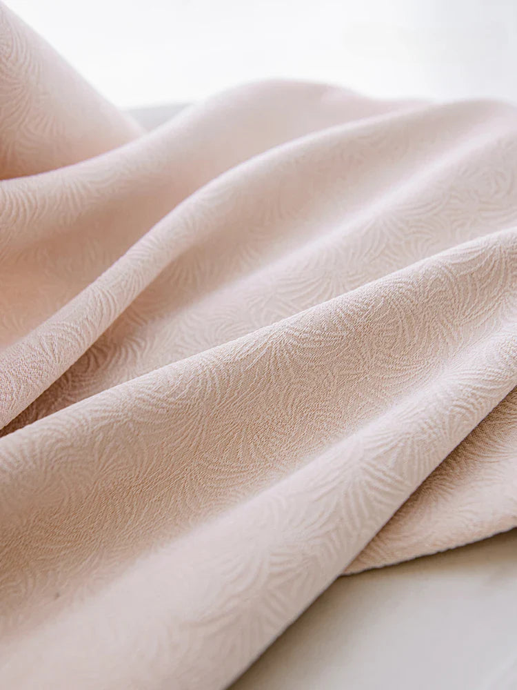 Rynx | French Pink Home Decoration Curtains Solid Color Bedroom Blackout Curtains Creative Texture Art Curtains Luxury Study Curtain IG