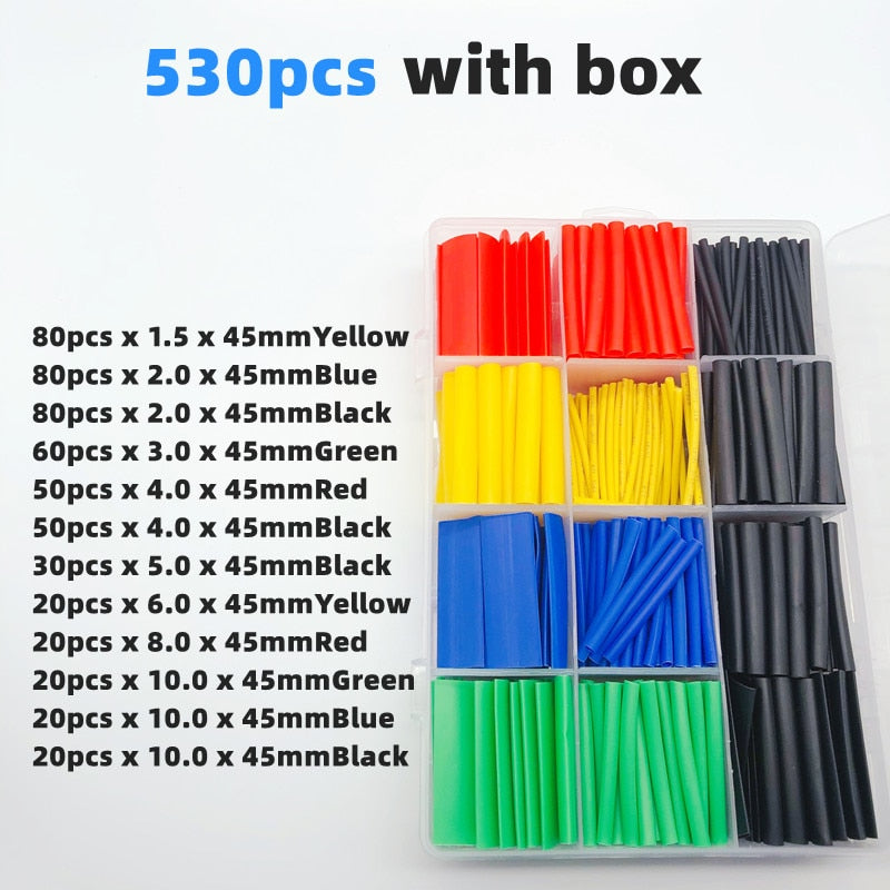 Lisslune | 530Pcs Colored Insulated DIY Cable Fix Kit