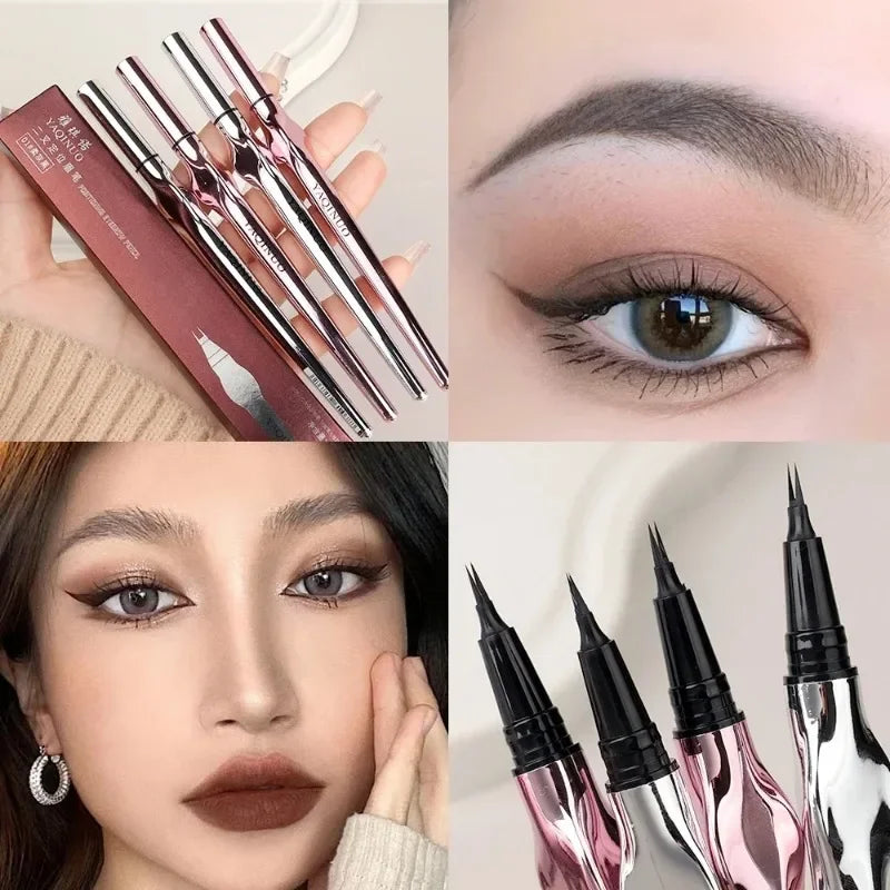 Rynx | Ultra-fine Wild Eyebrow Pencil Long-lasting Easy to Grip Eyebrow Tattoo Waterproof Thin Liquid Silkworm Eyebrow Pencil Makeup