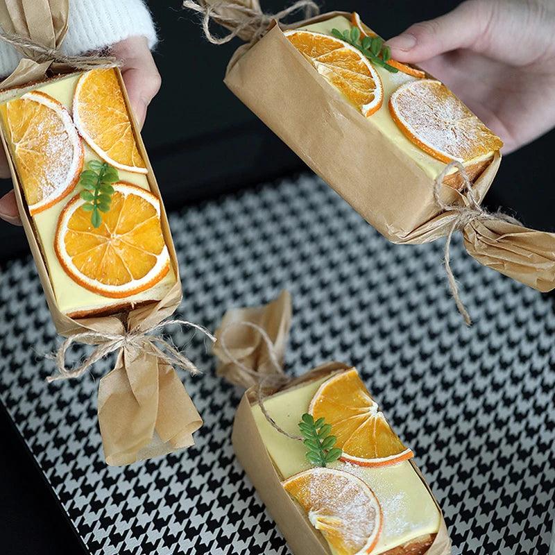 Lisslune | Artisan Cheese Sandwich Model with Vivid Citrus Accents - Perfect for Home Decoration and Photography Use