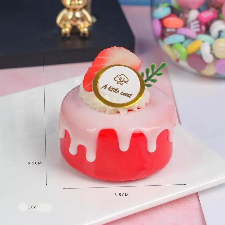 Lisslune | Realistic Artificial Sea Salt Room Cake Model - Ideal for Events, Home Decor, and Restaurant Displays