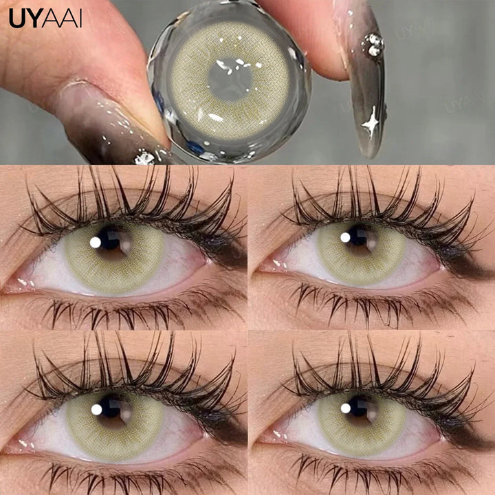Rynx | Green contact lenses for eyes Cosmetic gray eye lenses y2k Korean style beauty eye color blue lenses