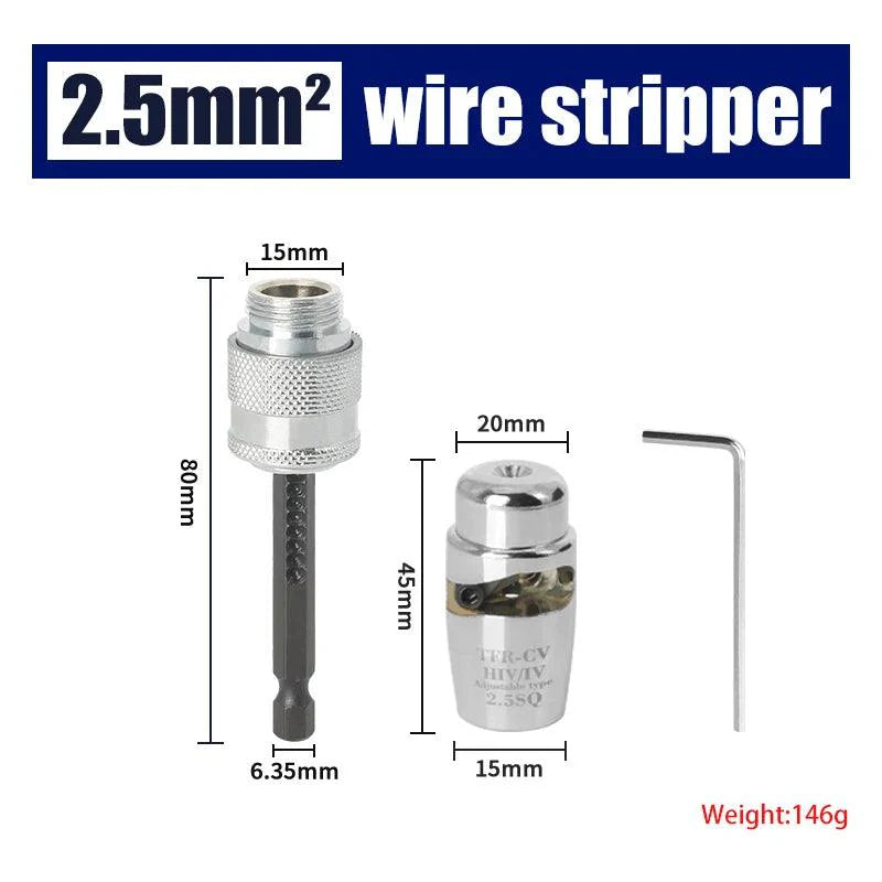 Lisslune | Lightweight Aluminium Wire Stripping Tool Set for Electricians: Efficient and Portable Solution