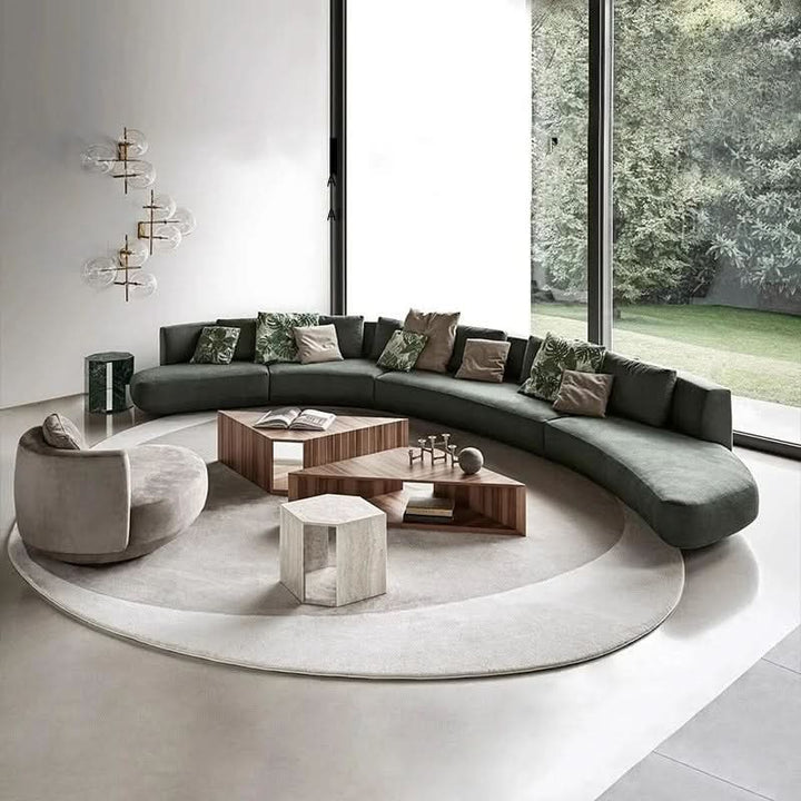 Lisslune | Modern Irregular Plush Rug for Living Room and Bedroom