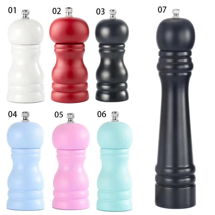Lisslune | Elegant adjustable salt and pepper mill set made of solid wood for outdoor dining
