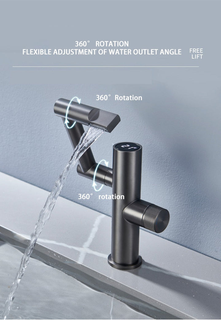 Lisslune | Hydroelectric Rotating Modern Smart Waterfall Faucet