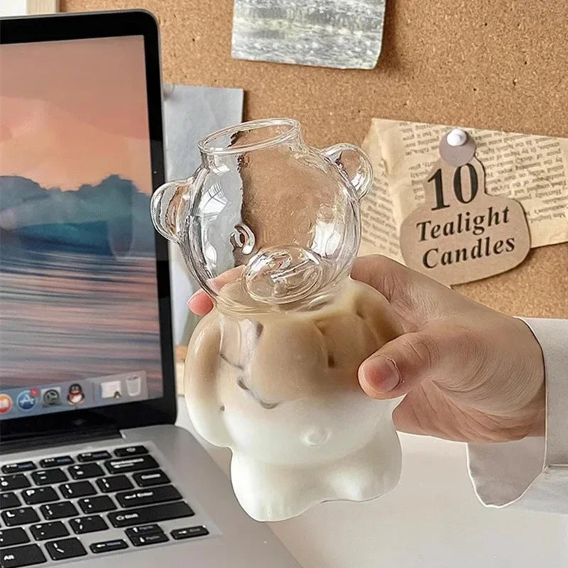Lisslune | Happy Bear Glass Coffee Mug