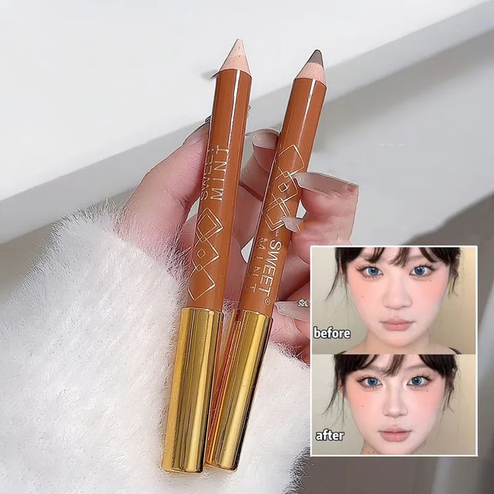 Rynx | Double-sided contouring shadow pencil face brighten nose shadow profile natural three-dimensional highlighter stick Korean makeup