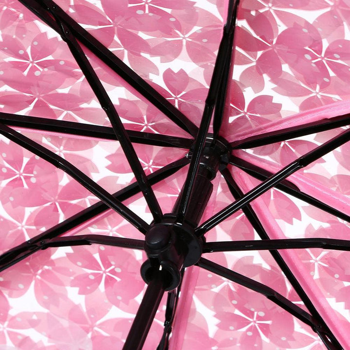 Lisslune | Chic Cherry Blossom UV-resistant Sunshade with Extended Grip Handle