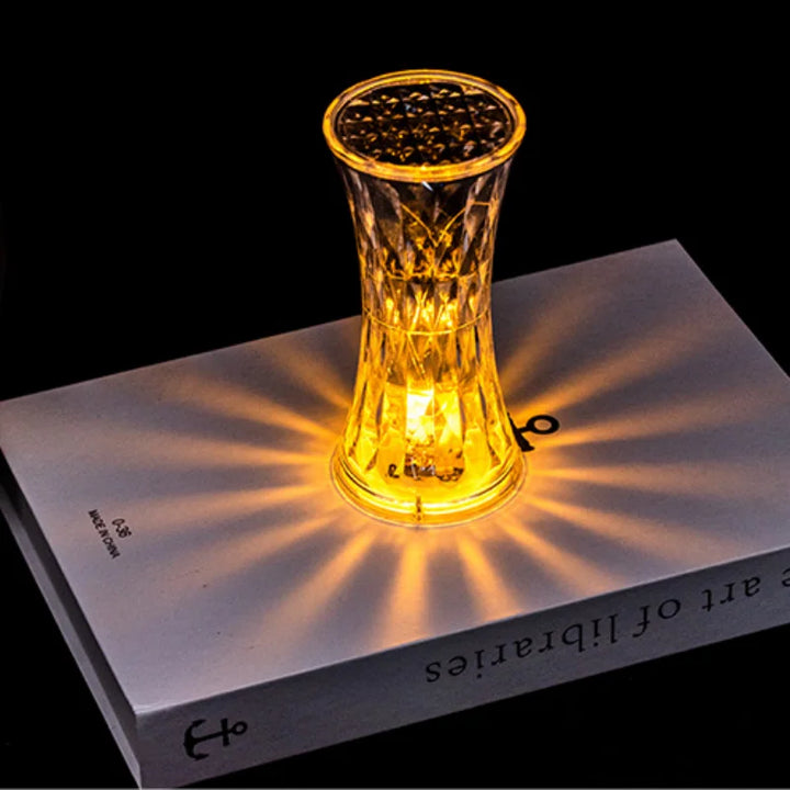 Rynx | LED Crystal Night Lamp flameless battery-operated Candle Lamp Ambient Light Bedroom Wedding Birthday Party Decor Night Lights