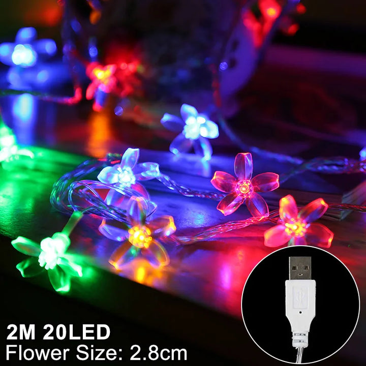 Rynx Snowflake LED Light Christmas Decorations For Home Hanging Garland Christmas Tree Decor Ornament Christmas Xmas Gift New Year