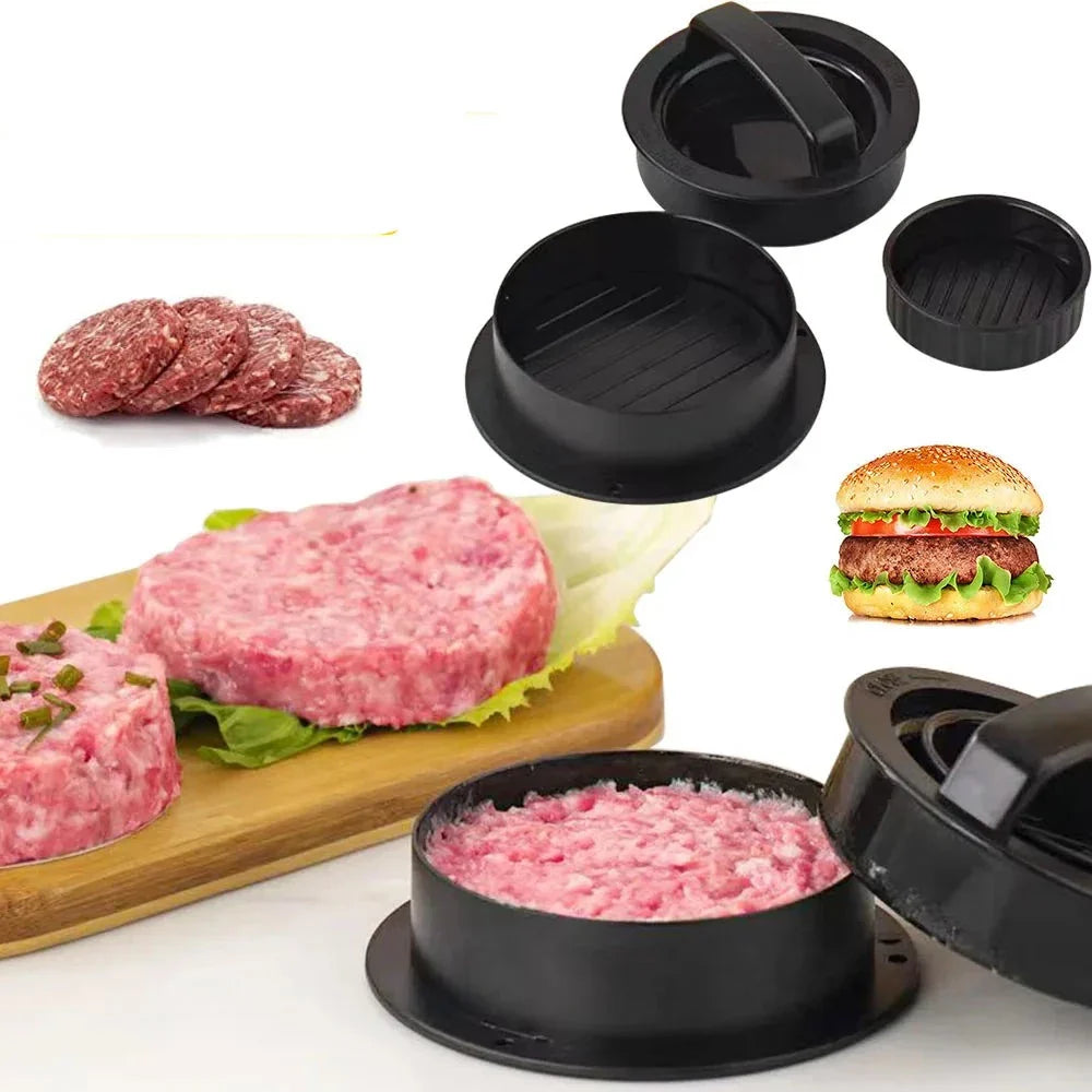 Lisslune | Meat press for hamburger patties (3-in-1 set)