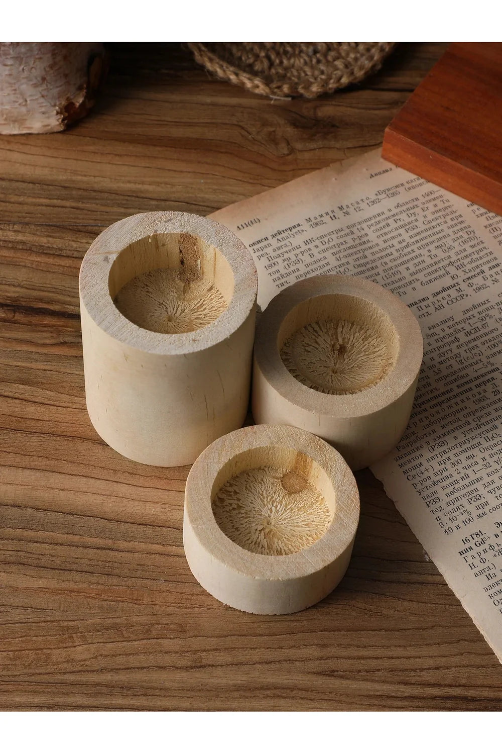 Lisslune | Wood Candle Holder