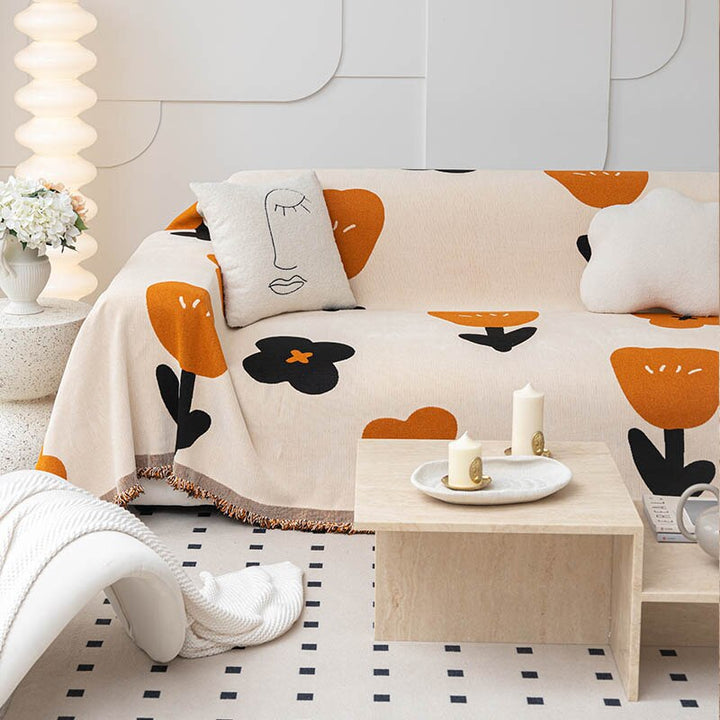 Lisslune | Floral Blossom Non-Slip Modern Sofa Cover