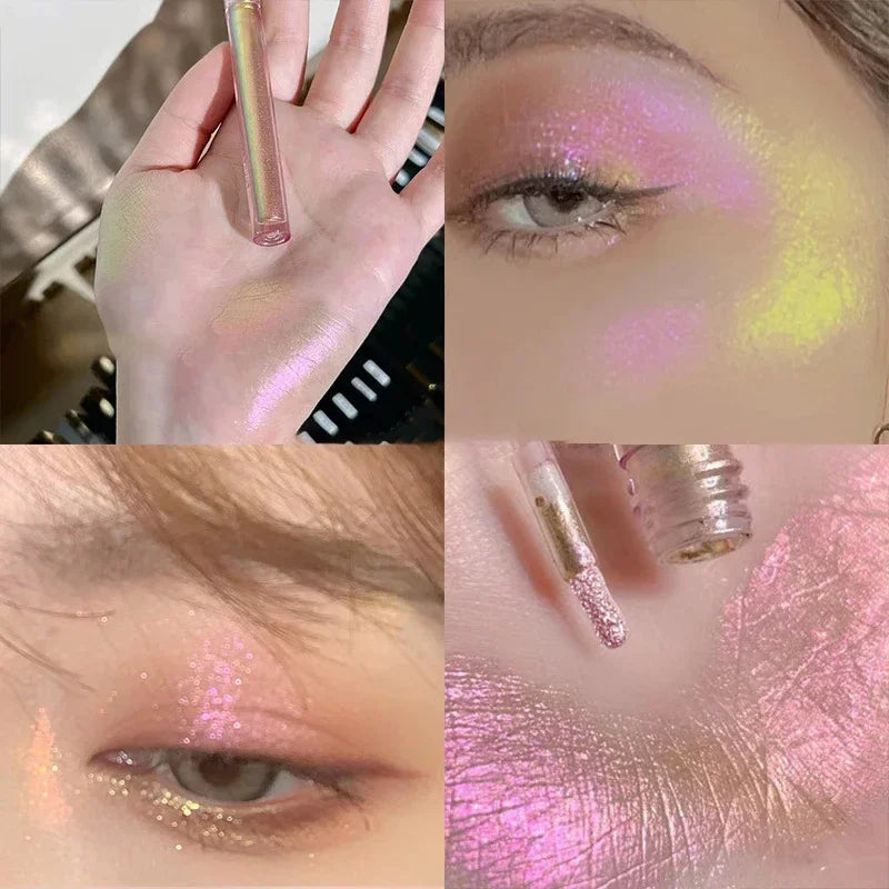 Rynx | Multichrome shimmer eyeshadow glitter highlighter liquid eyeshadow chameleon eye makeup high gloss pearl shiny eyeshadow