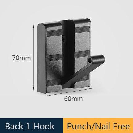Lisslune | Modern Electroplated Aluminium Wall Hook Set - Elegant Storage Solution