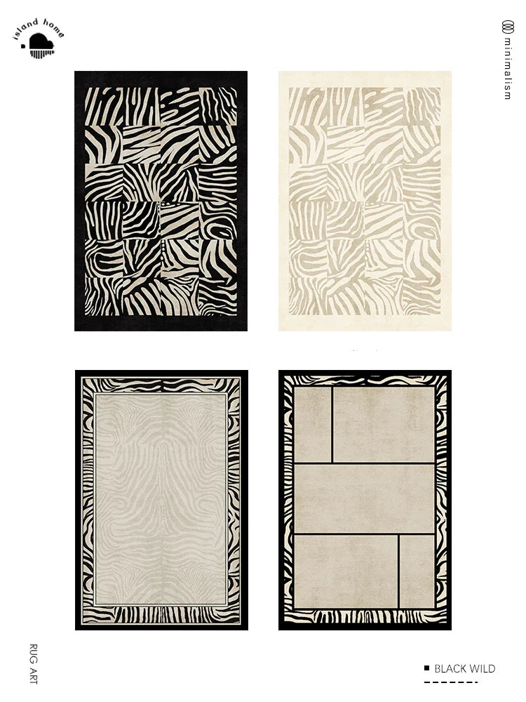 Rynx | Luxury Fashion Minimalist Living Room Carpet Abstract Art Easy to Clean lint-free Carpet Home Decor 패션 러그 модный ковер Tapis Rug