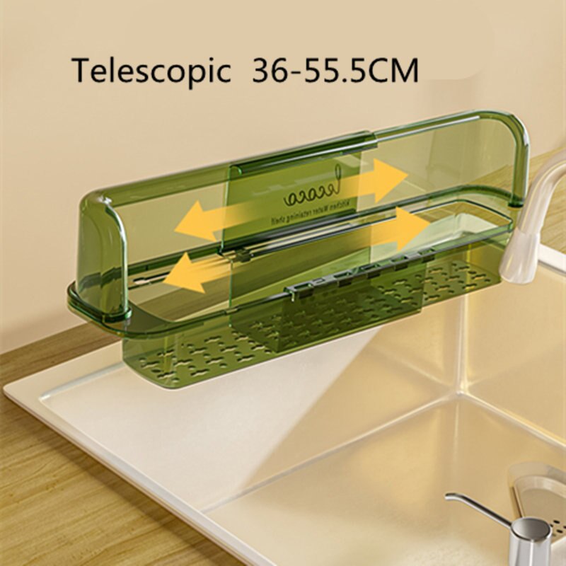 Lisslune | Splash-Proof Telescopic Sink Storage Rack