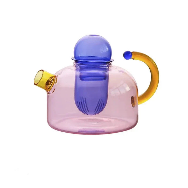 Lisslune | Contrasting Color Glass Tea Set