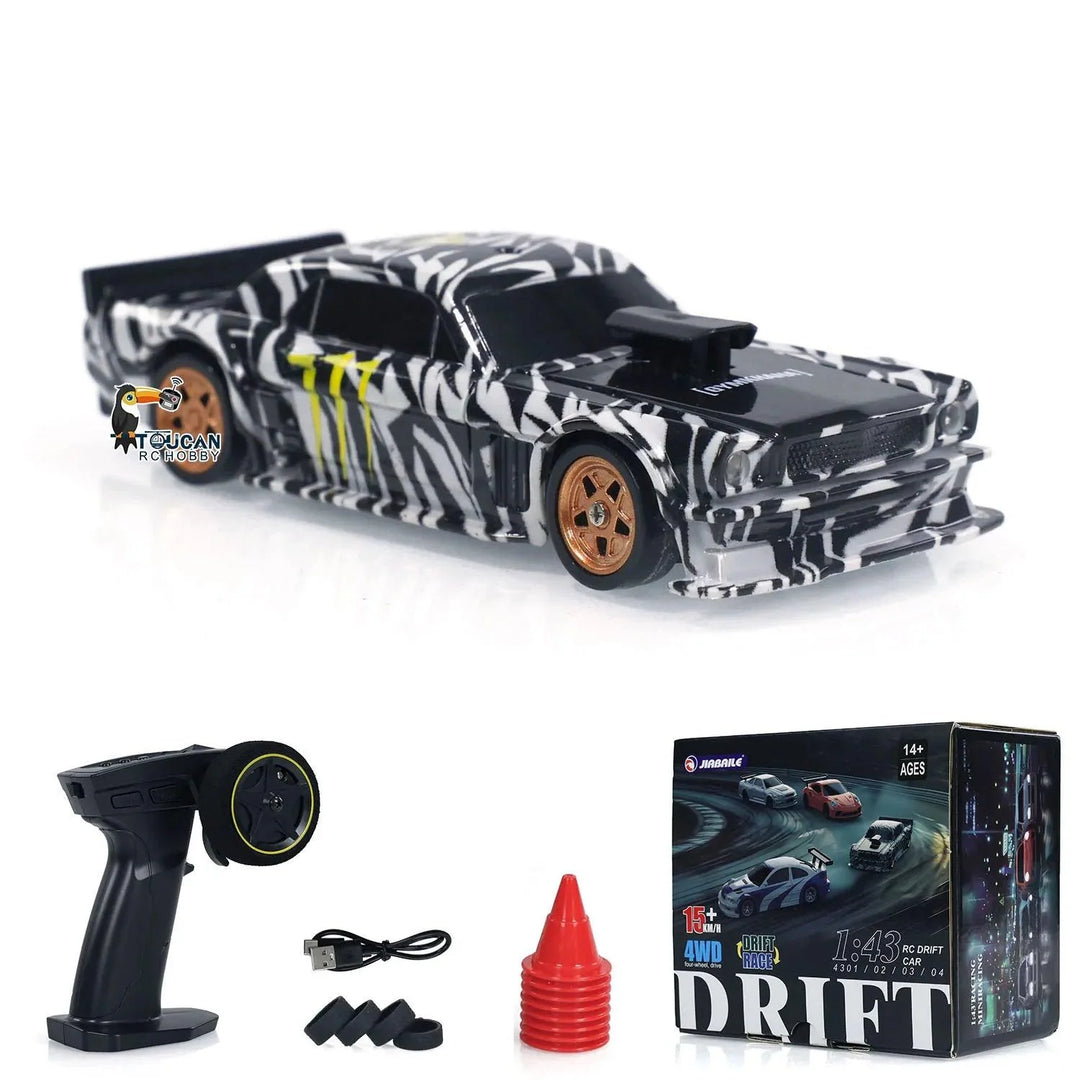 Lisslune | Ultimate 1/43 Scale 4WD Remote Control Drift Car - Mini Racing Experience for Kids
