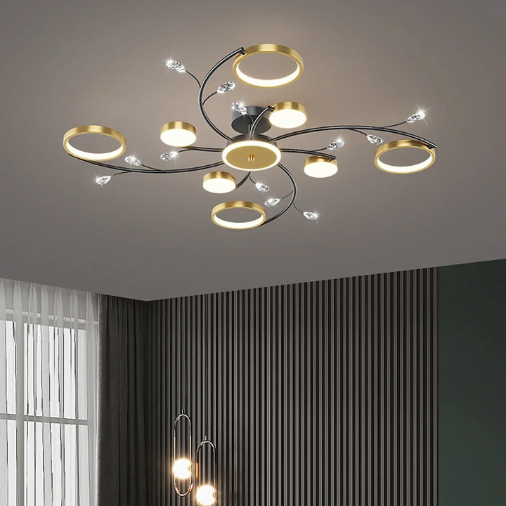 Lisslune | GlowDrape Dimmable Pendant Light | Modern Design | LED Light with Variable Brightness | Perfect for Living & Dining Room