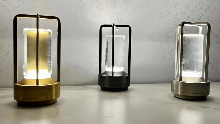 Lisslune | Rechargeable Wireless LuxuryGlow Table Lamp - Elegant Wireless Lamp for Any Mood