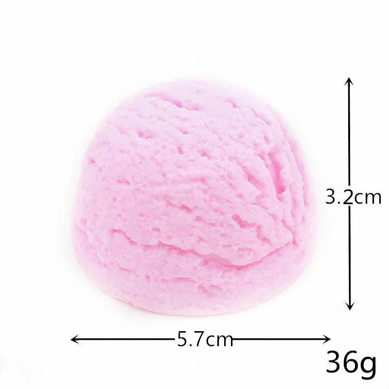 Lisslune | Life-like resin ice cream cone model - Realistic artificial dessert decoration for photography and home decor