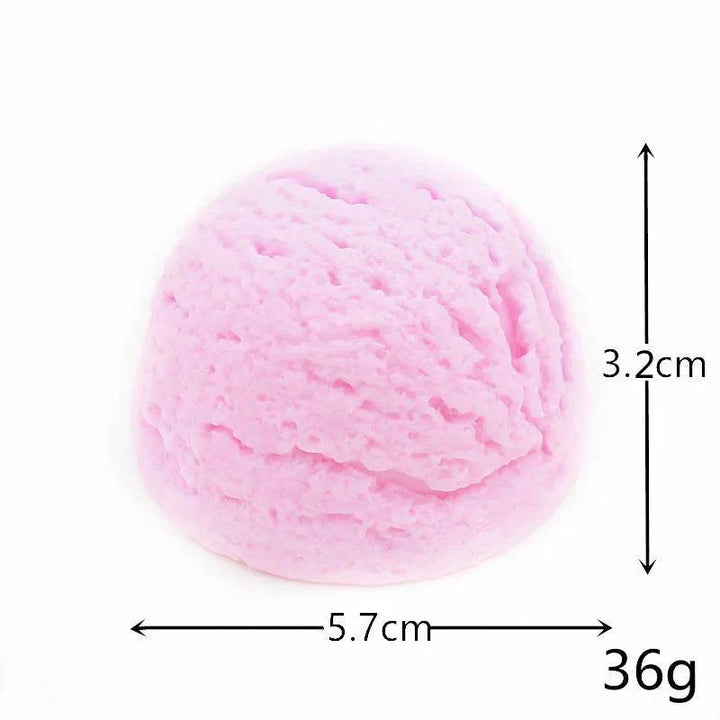Lisslune | Life-like resin ice cream cone model - Realistic artificial dessert decoration for photography and home decor