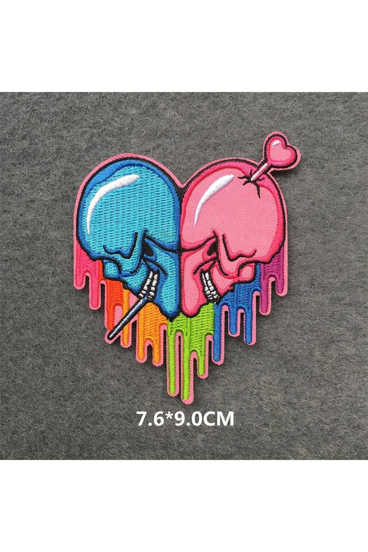 Lisslune | Punk embroidered patch set