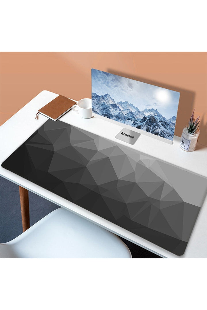 Lisslune | White Art Mouse Pad Desk Mat
